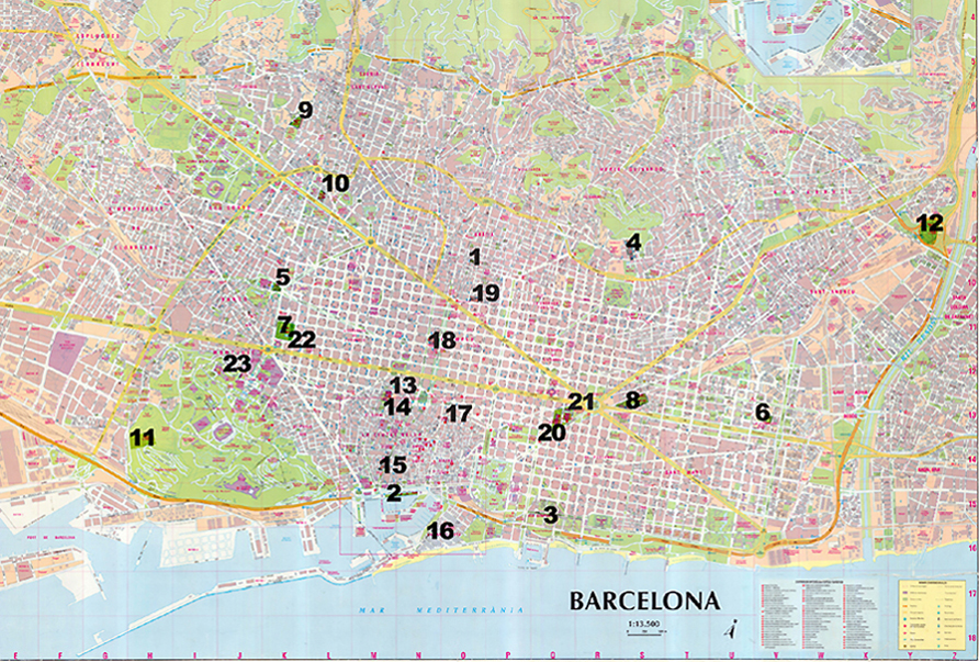 028. Mapa de Barcelona