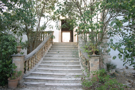 042. Escalera de bajada al Jardín de la Logia desde el Palacio