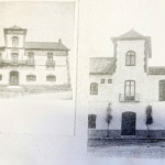 Fig. 6. Fotografías de la fachada de la vivienda principal del Cortijo de la Cruz. A la izquierda su aspecto original. A la derecha su reforma tras la venta. IFAPA de Churriana