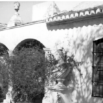 Fig. 20. Perspectiva del patio y de los jardines de la casa de Antonio Villa, 1945. Archivo Temboury. Diputación Provincial de Málaga