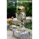 Fig. 30. Fuente del León de terracota junto al estanque en el que se bañaba Moreno Villa. Imagen digital de José Luis Romero Torres