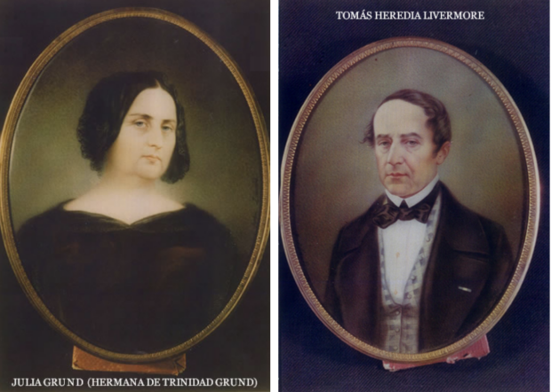 Retratos de Tomás Heredia y Julia Grund